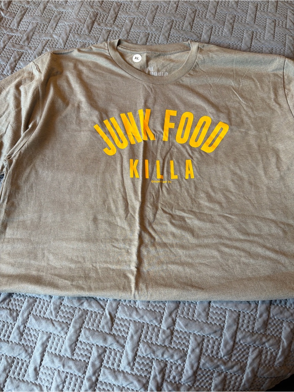 Junk Food KILLA Kids Graphic Tee - Olive with Yellow Print